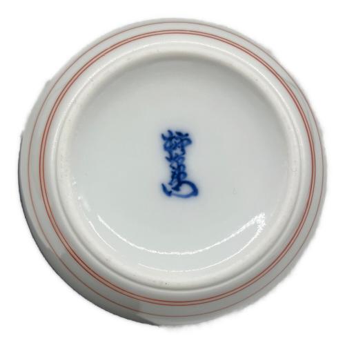 第十四代柿右衛門 秋草鶉文一輪挿し 箱付