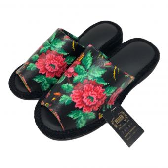 FEILER (フェイラー) 花柄スリッパ 合皮