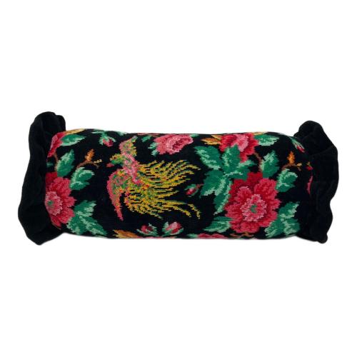 FEILER (フェイラー) 筒型クッション ブラック シュニール