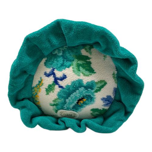 FEILER (フェイラー) クッション グリーン×ホワイト 花柄