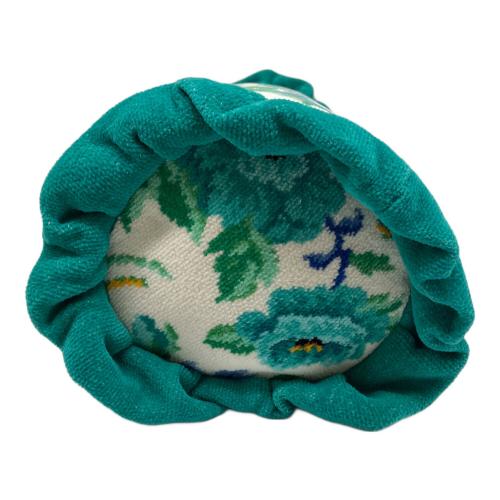 FEILER (フェイラー) クッション グリーン×ホワイト 花柄