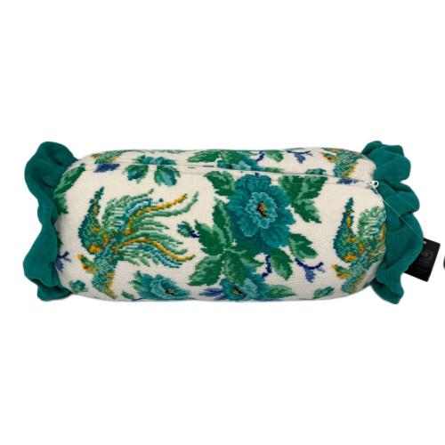 FEILER (フェイラー) クッション グリーン×ホワイト 花柄