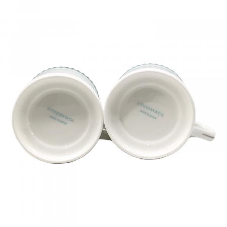 TIFFANY & Co. (ティファニー) ペアマグカップ プラチナブルーバンド