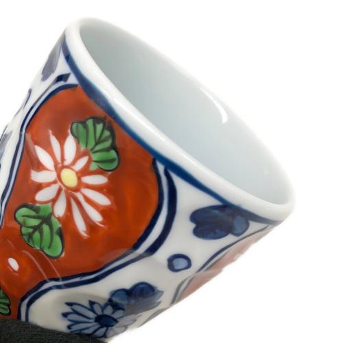 源右衛門窯 (ゲンエモンガマ) 赤濃菊割焼酎杯