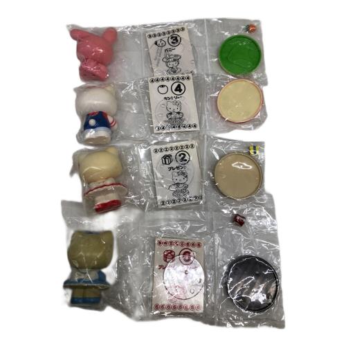 HELLO KITTY (ハローキティ) ハローキティグッズ ヤケ有 ミニフィギュア8体セット アクセサリートレイ