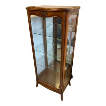 松永工房 (マツナガコウボウ) 1枚扉キュリオケース ブラウン