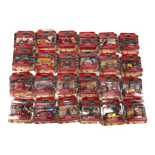 Coca Cola (コカコーラ) ミニチュアフィギュア24個セット Coca-Cola 120周年