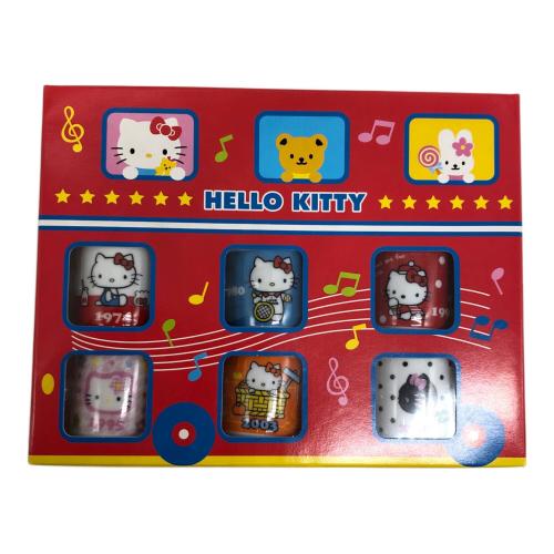HELLO KITTY (ハローキティ) サンリオグッズ 箱開封・未使用/ハローキティ35周年記念 ミニチュアマグカップ6個セット(1974・1980・1990・1995・2003・2008年)