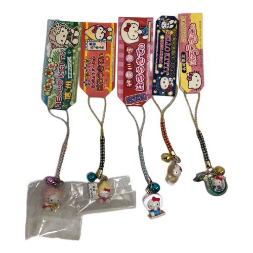HELLO KITTY (ハローキティ) サンリオグッズ ご当地 根付け ストラップ10Pセット