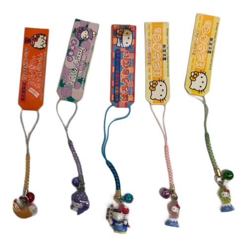 HELLO KITTY (ハローキティ) サンリオグッズ ご当地 根付け ストラップ10Pセット