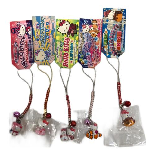 HELLO KITTY (ハローキティ) サンリオグッズ ご当地 根付け ストラップ10Pセット