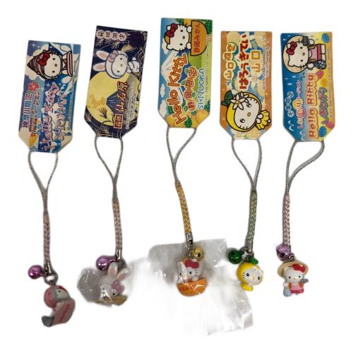 HELLO KITTY (ハローキティ) サンリオグッズ ご当地 根付け ストラップ10Pセット