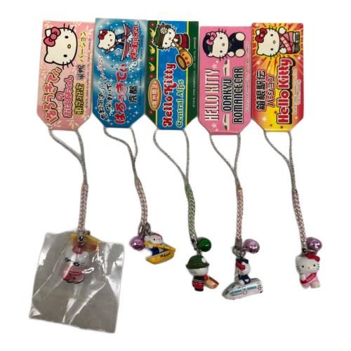 HELLO KITTY (ハローキティ) サンリオグッズ ご当地 根付け ストラップ10Pセット
