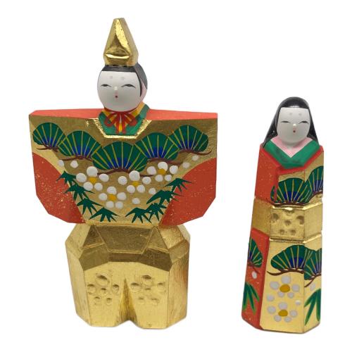 奈良一刀彫 立雛 雛人形　川口神泉（カワグチシンセン）