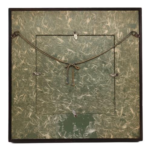 源右衛門窯 (ゲンエモンガマ) 陶額 粟と鶉（うずら）