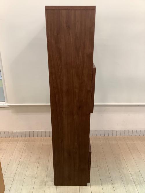 モダンシェルフキャビネット ブラウン