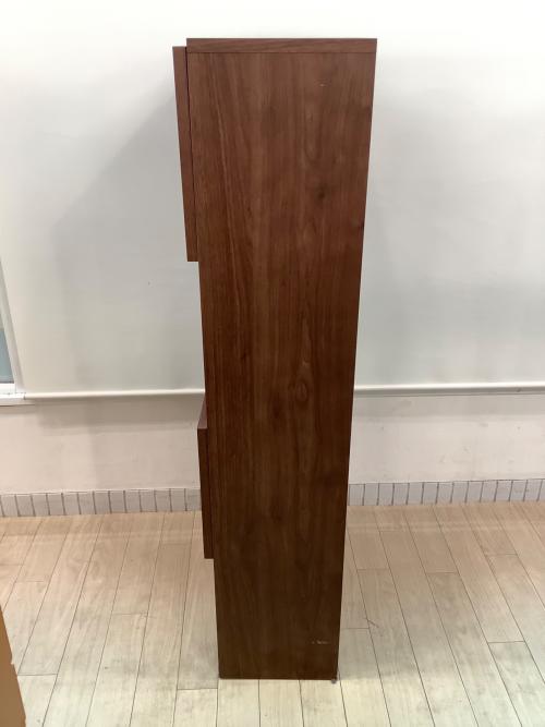 モダンシェルフキャビネット ブラウン