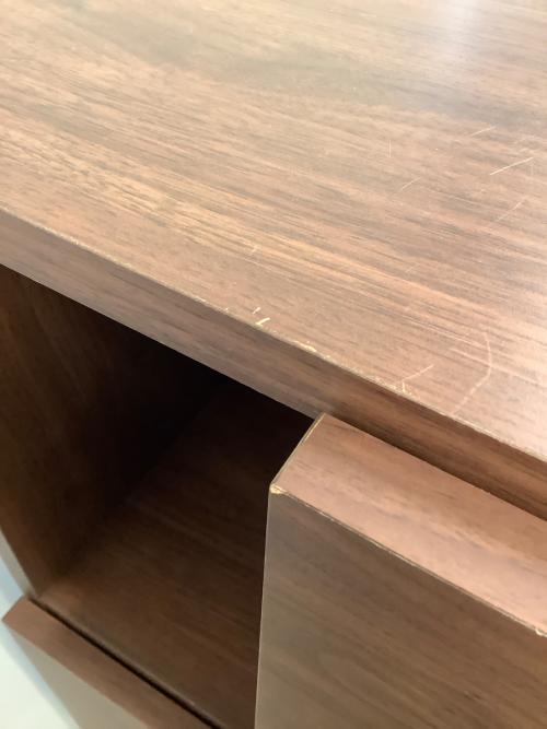 モダンシェルフキャビネット ブラウン