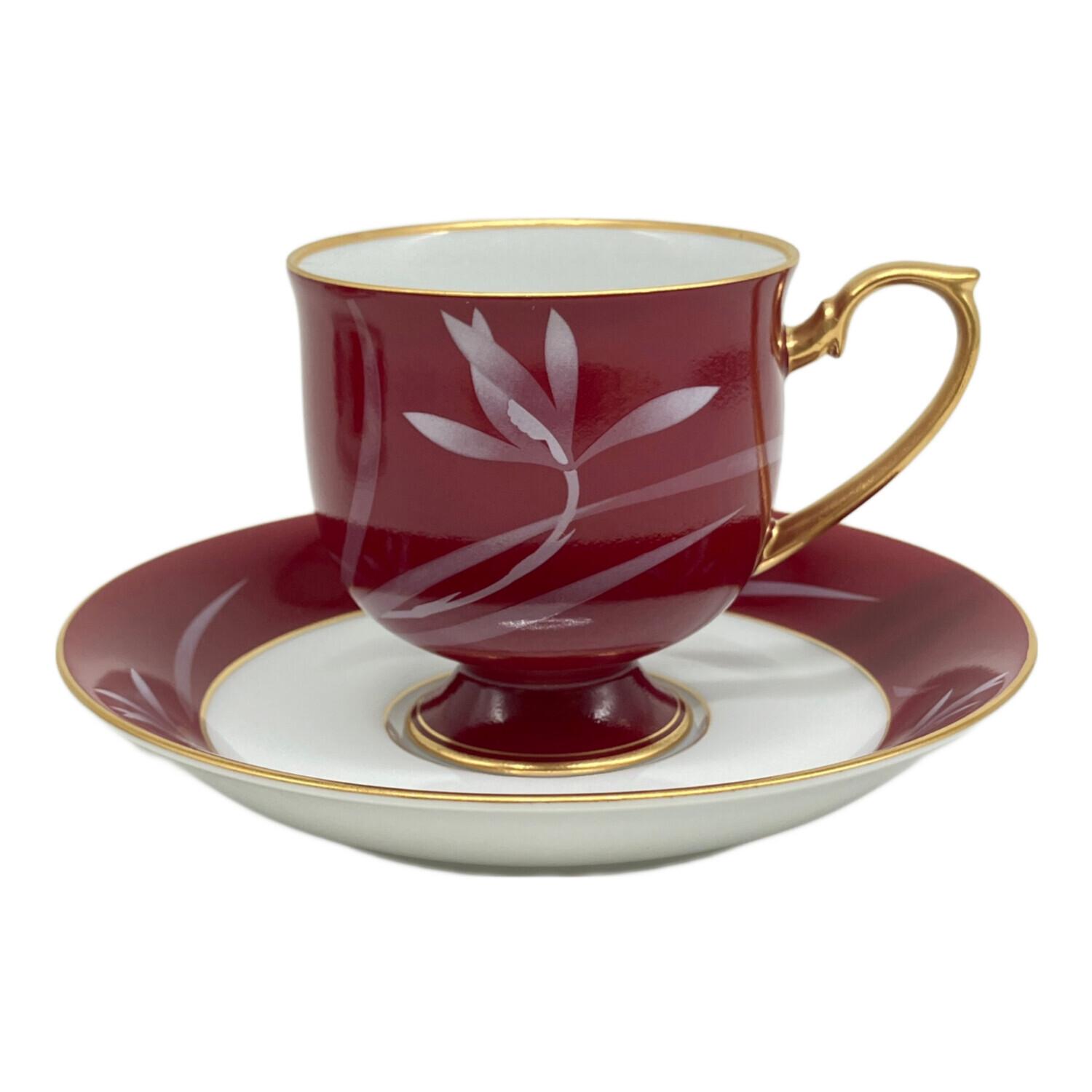 香蘭社 (コウランシャ) カップ＆ソーサー ベネチアンレッド VR1077-2HL