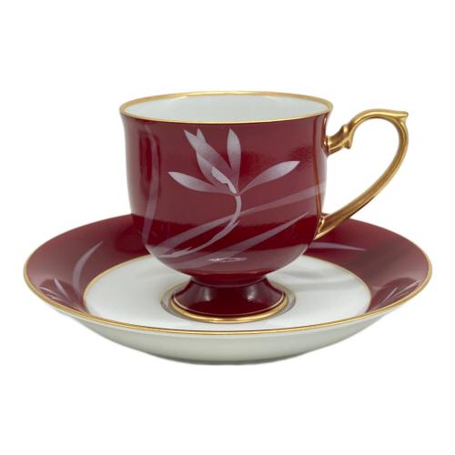 香蘭社 (コウランシャ) カップ＆ソーサー ベネチアンレッド VR1077-2HL 2Pセット