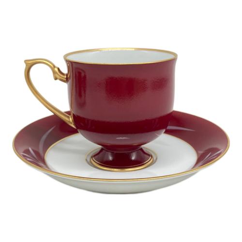 香蘭社 (コウランシャ) カップ＆ソーサー ベネチアンレッド VR1077-2HL 2Pセット