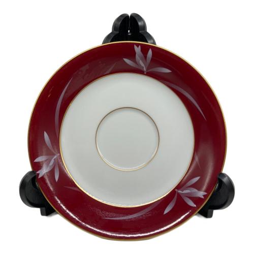 香蘭社 (コウランシャ) カップ＆ソーサー ベネチアンレッド VR1077-2HL 2Pセット