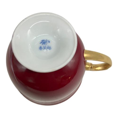 香蘭社 (コウランシャ) カップ＆ソーサー ベネチアンレッド VR1077-2HL 2Pセット