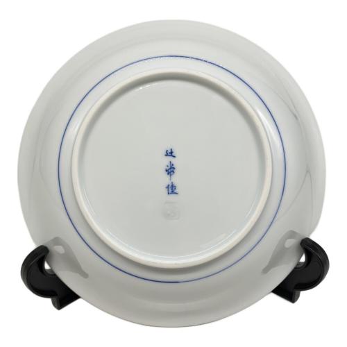 辻常陸（ツジヒタチ） 染錦鴛鴦文菓子鉢