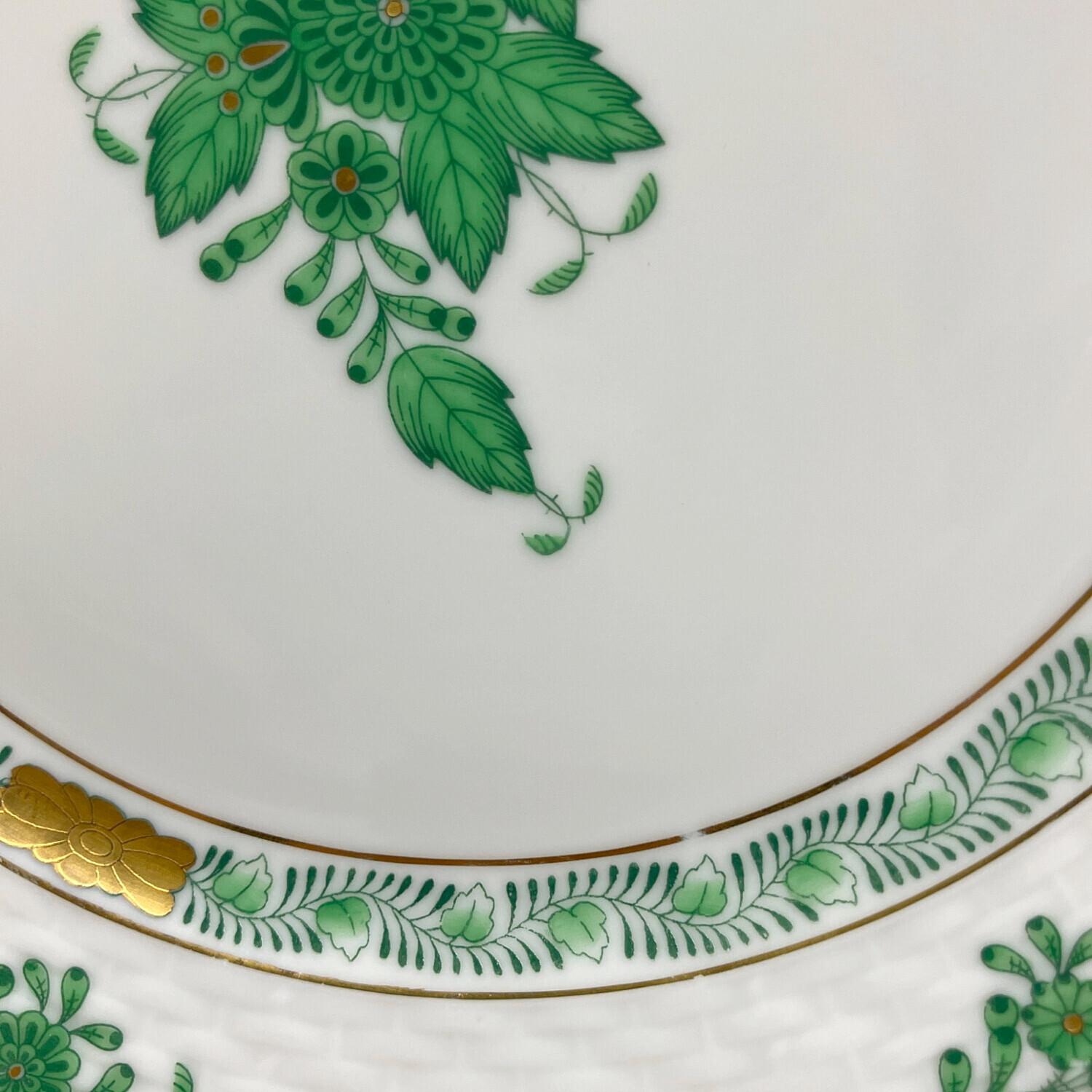 未使用品　ヘレンド　アポニーグリーン　プレート25cm ペア Herend (ヘレンド) プレート アポニーグリーン｜トレファクONLINE