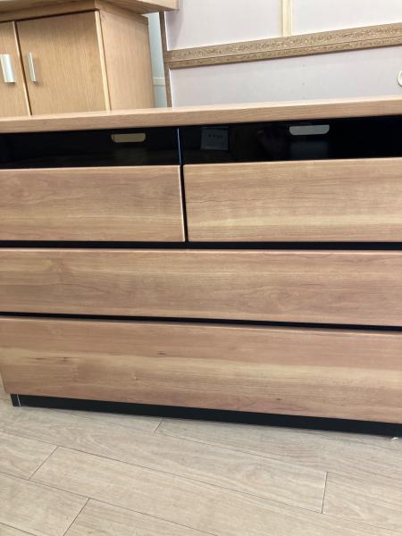 三幸ジャパン (サンコウジャパン) ワイド3段チェスト 87 ナチュラル