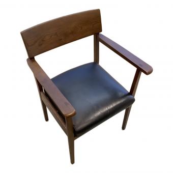 飛騨産業 (ヒダサンギョウ) アームチェアー AL250AH 240 ブラック×ブラウン