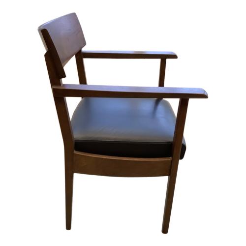 飛騨産業 (ヒダサンギョウ) アームチェアー AL250AH 240 ブラック×ブラウン