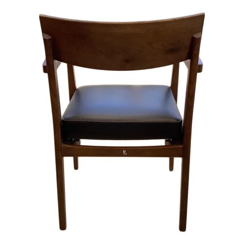 飛騨産業 (ヒダサンギョウ) アームチェアー AL250AH 240 ブラック×ブラウン