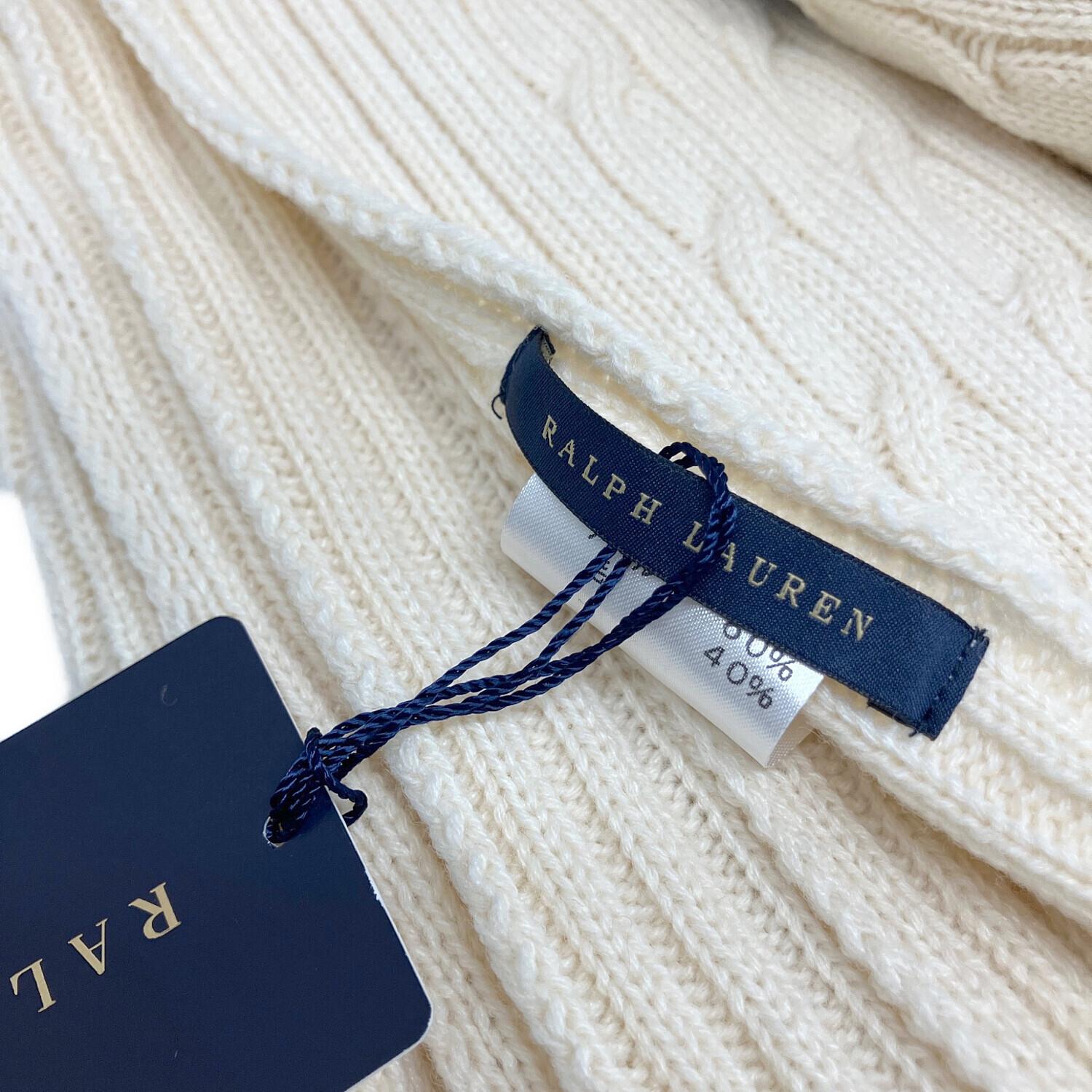 RALPH LAUREN (ラルフローレン) ケーブルニットひざ掛け 6072-8800