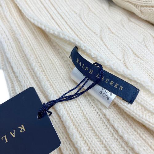 RALPH LAUREN (ラルフローレン) ケーブルニットひざ掛け 6072-8800 アイボリー