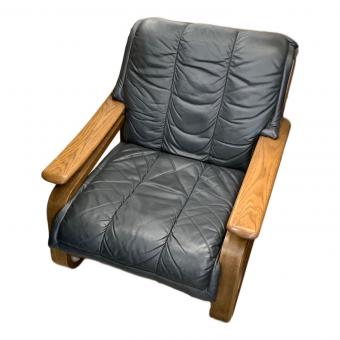 1人掛けソファー 101 ブラック×ブラウン