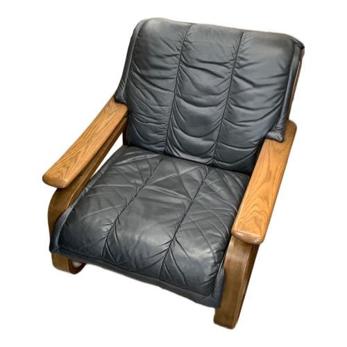 1人掛けソファー 101 ブラック×ブラウン