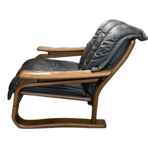 1人掛けソファー 101 ブラック×ブラウン