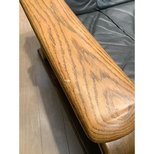 1人掛けソファー 101 ブラック×ブラウン