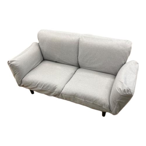 2人掛けリクライニングソファー ライトグレー