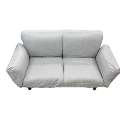 2人掛けリクライニングソファー ライトグレー