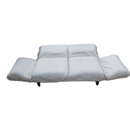 2人掛けリクライニングソファー ライトグレー