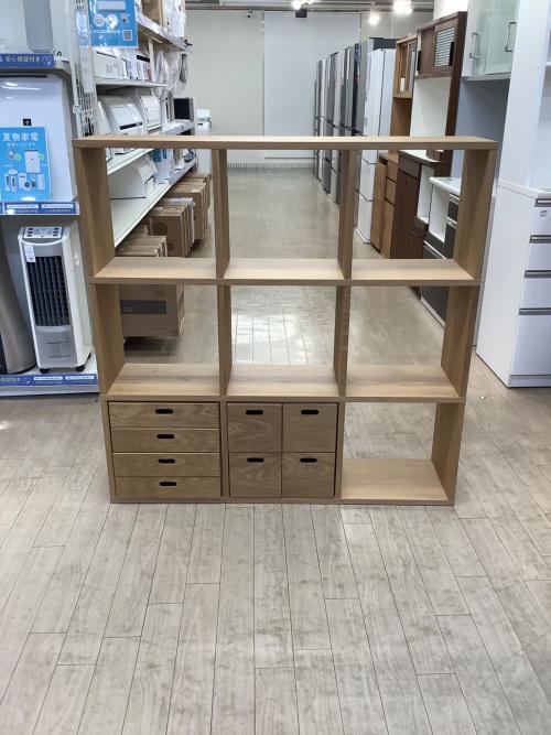 無印良品 (ムジルシリョウヒン) スタッキングシェルフ 引き出し付 269 ナチュラル