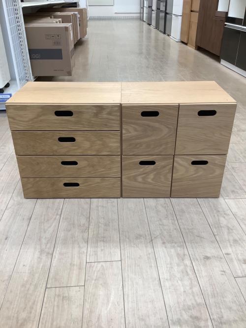 無印良品 (ムジルシリョウヒン) スタッキングシェルフ 引き出し付 269 ナチュラル