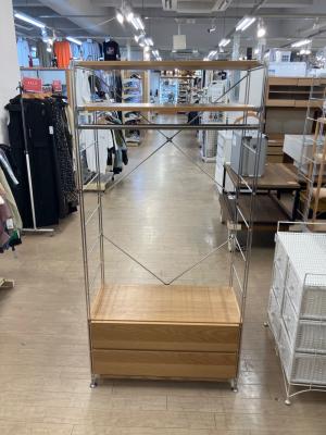 無印良品 (ムジルシリョウヒン) ステンレスユニットシェルフ 269 ナチュラル×シルバー