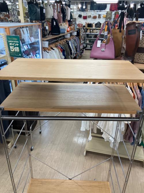 無印良品 (ムジルシリョウヒン) ステンレスユニットシェルフ 269 ナチュラル×シルバー