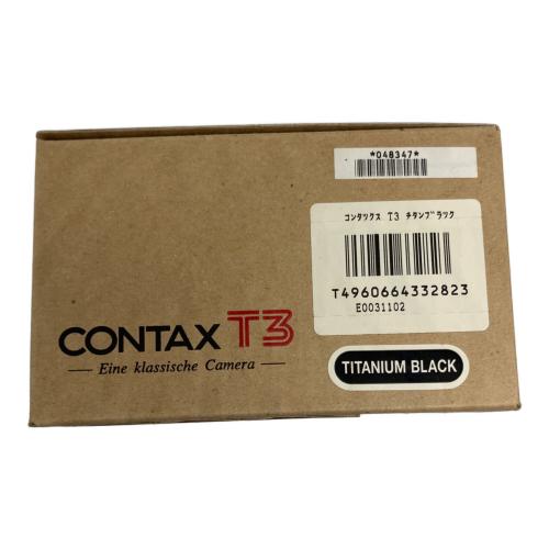 CONTAX (コンタックス) フィルムカメラ T3 前期型 チタンブラック