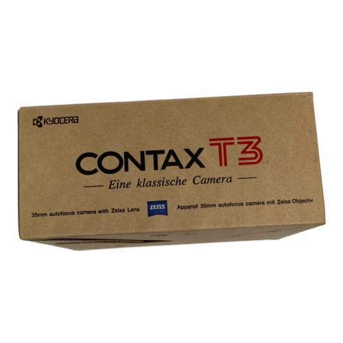 CONTAX (コンタックス) フィルムカメラ T3 前期型 チタンブラック