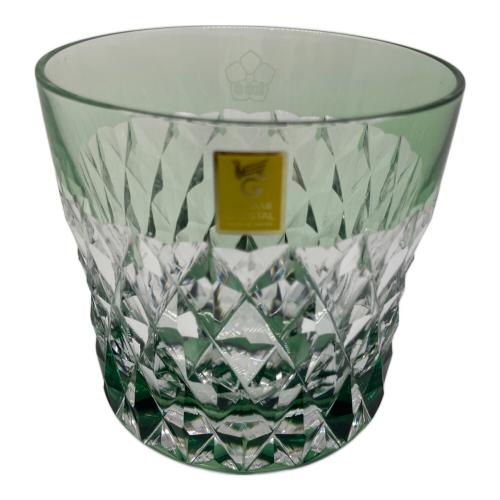 KAGAMI CRYSTAL (カガミクリスタル) 切子グラス グリーン