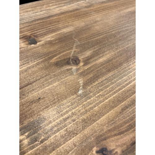 ローテーブル 車輪止め付 ブラウン×ホワイト